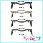 FRAME - LIP SHAPE-METAL-27CM (BLACK, BRONZE, GOLD & SILVER)
